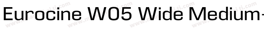 Eurocine W05 Wide Medium字体转换